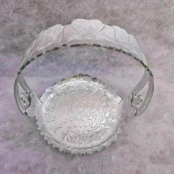 Continental Silver Co Vtg Aluminum Coasters in Coaster Caddy Set of‎ 8 Wild Rose - Picture 2 of 12